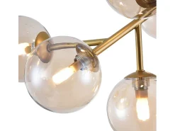 Dallas Plafón Semi Empotrado Dorado, 12 Luces, G9