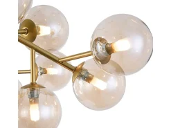Dallas Plafón Semi Empotrado Dorado, 20 Luces, G9