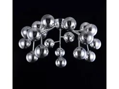 Dallas Plafón Semi Empotrado Cromo, 20 Luces, G9
