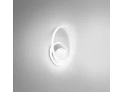 Diva - Aplique blanco 20W luz cálida 3000K IP20 - Aplique LED de diseño moderno - LED integrado 37x29