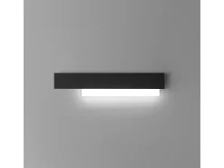 Doha - Aplique LED moderno 25W - Aluminio blanco y negro, luz cálida 3000K, 2110lm, diseño lineal, IP20, para interiores, l.70x15cm