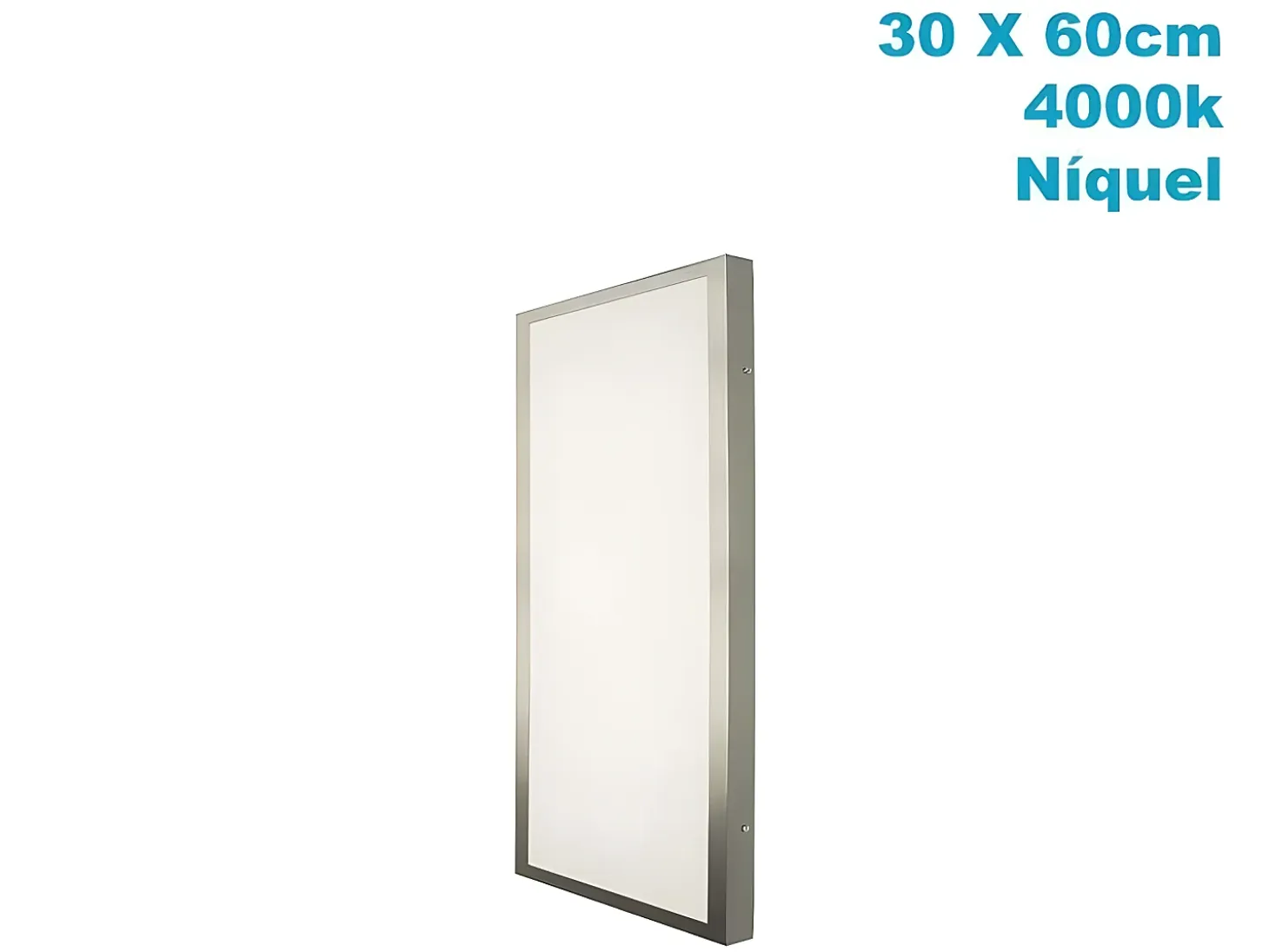 Donwlight De Superficie 36w Modelo Plano En Niquel