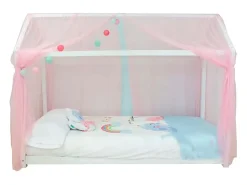 Dosel para Swayer y Montessori tul rosa 200x167cm