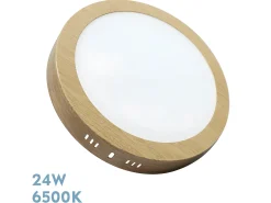 Downlight Thulita Redondo Color Haya 24w 6500k