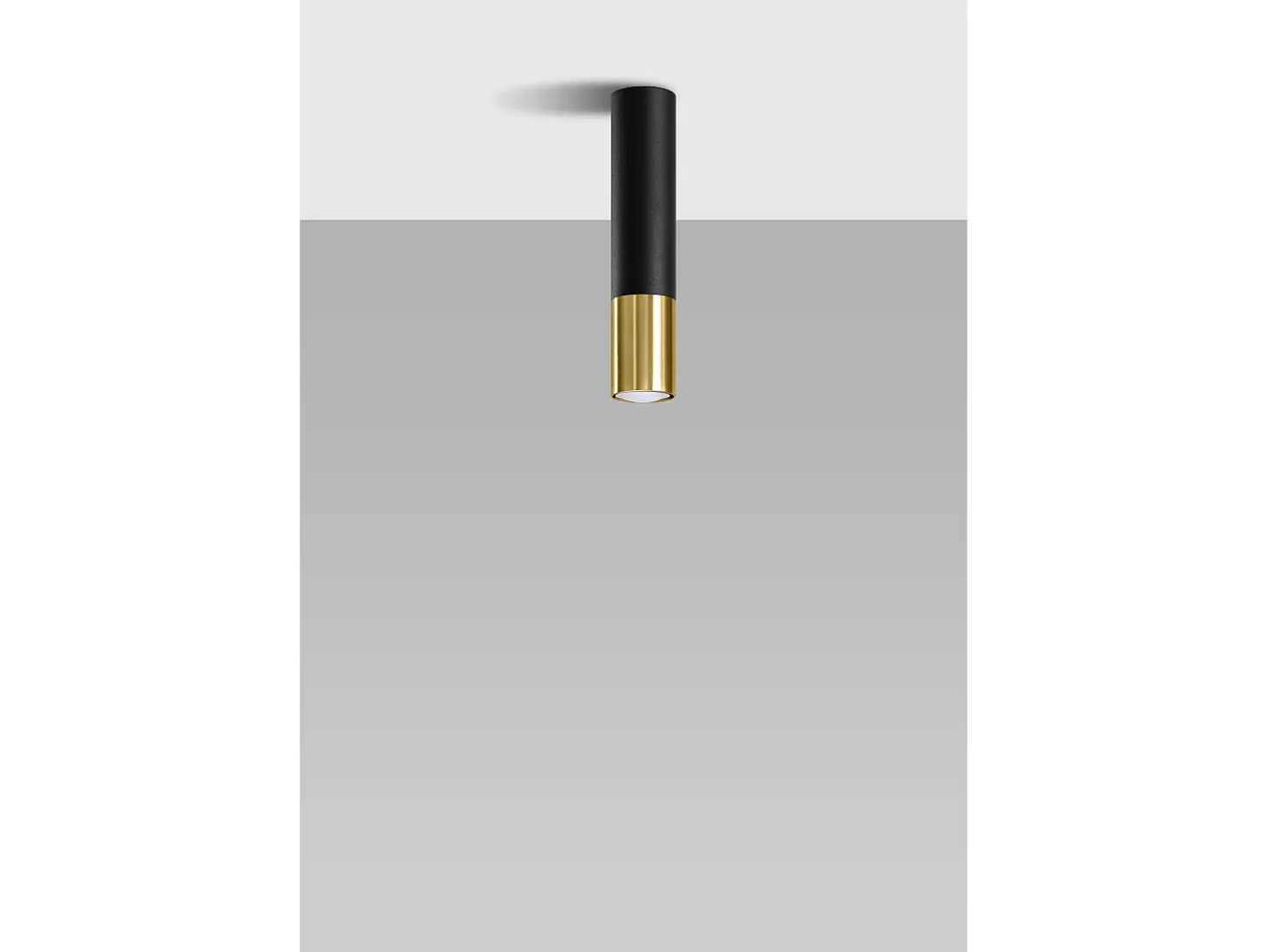 Downlight a plafone Flush Light Nero, Oro GU10 Downlights de superficie Flush Light Negro, Dorado GU10