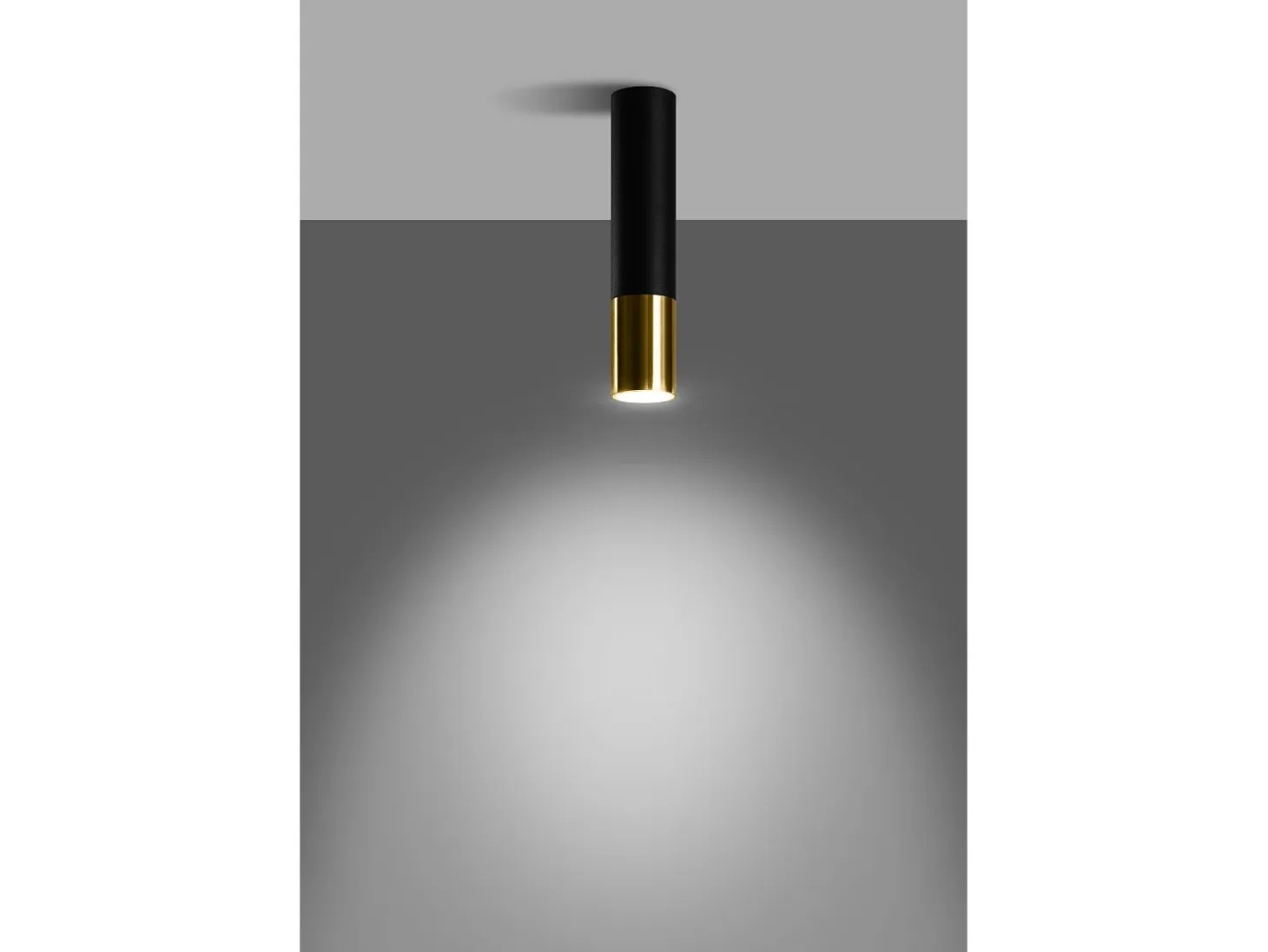 Downlight a plafone Flush Light Nero, Oro GU10 Downlights de superficie Flush Light Negro, Dorado GU10