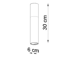 Downlight a plafone Flush Light bianco, legno naturale GU10 Focos empotrables de superficie Flush Light Blanco, Madera natural GU10