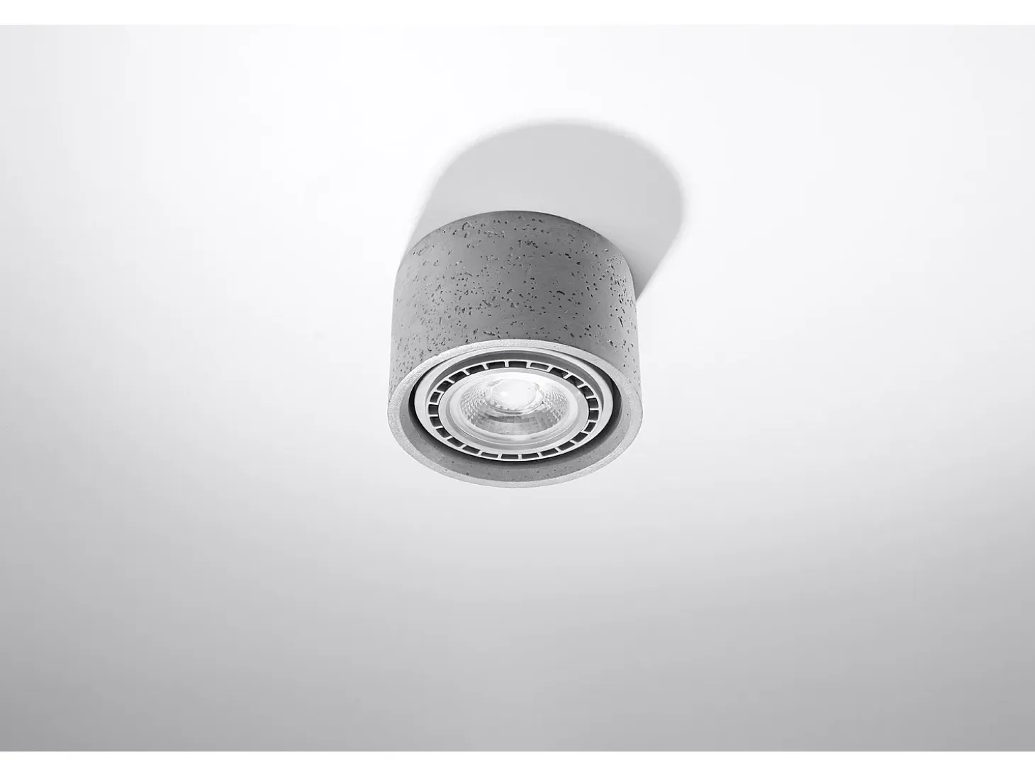 Downlight a plafone Round Flush Grigio chiaro GU10 Focos empotrables de superficie Redondos Empotrado Gris Claro GU10