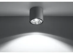Downlight a plafone Round Flush Grigio chiaro GU10 Focos empotrables de superficie Redondos Empotrado Gris Claro GU10