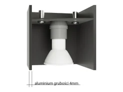 Downlight a plafone Square Incasso a luce bianca GU10 Focos empotrables de superficie Plafón cuadrado Blanco GU10