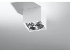 Downlight a plafone Square Incasso a luce bianca GU10 Focos empotrables de superficie Plafón cuadrado Blanco GU10