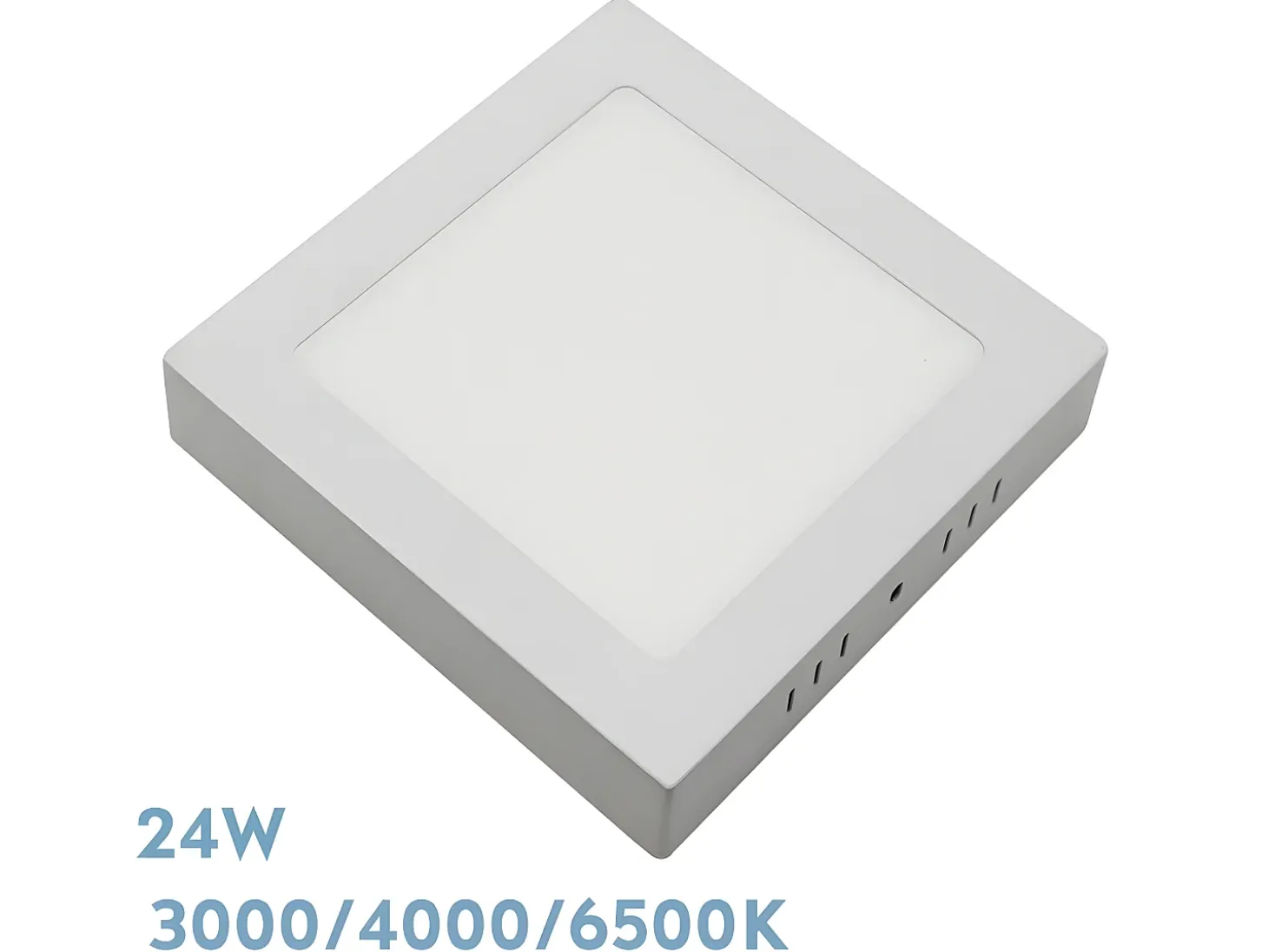 Downlight Cuadrado Blanco Gabro Led 24w 3000k-4000k-6500k