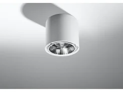 Downlight da superficie Round Flush Light Bianco GU10 Focos empotrables de superficie Foco de empotrar redondo Blanco GU10