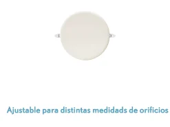 Downlight De Empotrar Migmatita Blanco Con Corte Ajustable