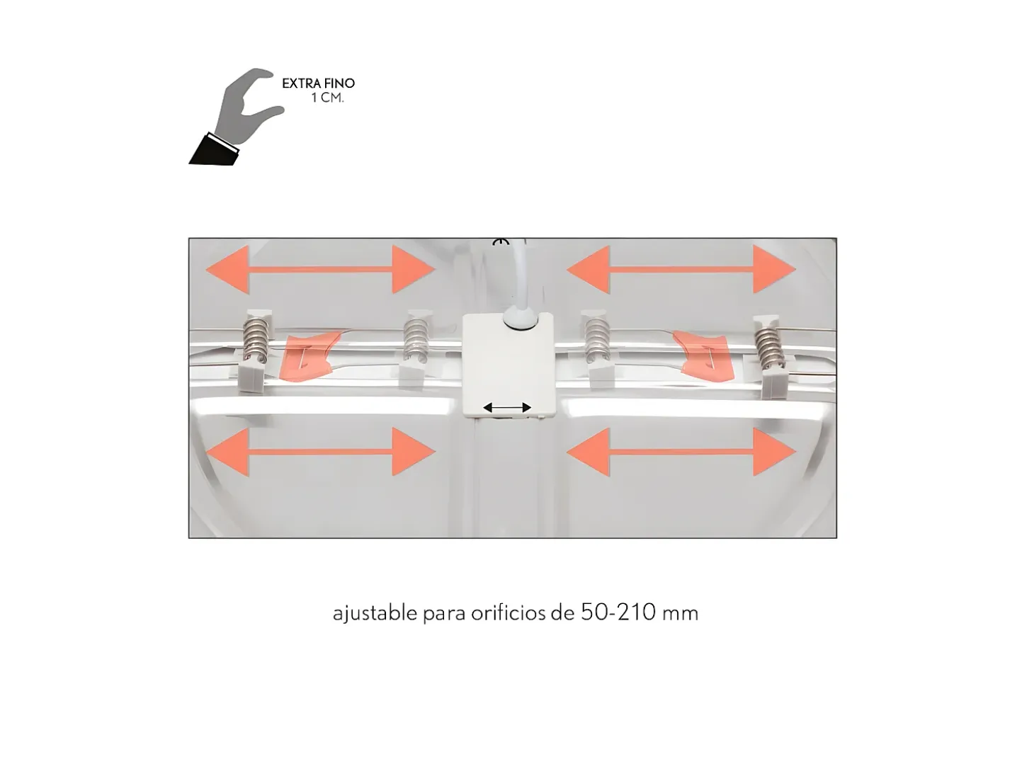 Downlight Empotrable Led Modelo Providencia Cromo