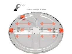 Downlight Empotrable Led Modelo Porvenir Cromo