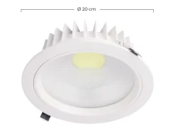 Downlight LED Empotrable Redondo 18W 1539lm Ø20cm 4000K Blanco Eilen