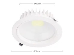 Downlight LED Empotrable Redondo 15W 1080lm Ø16cm 4000K Blanco Eilen
