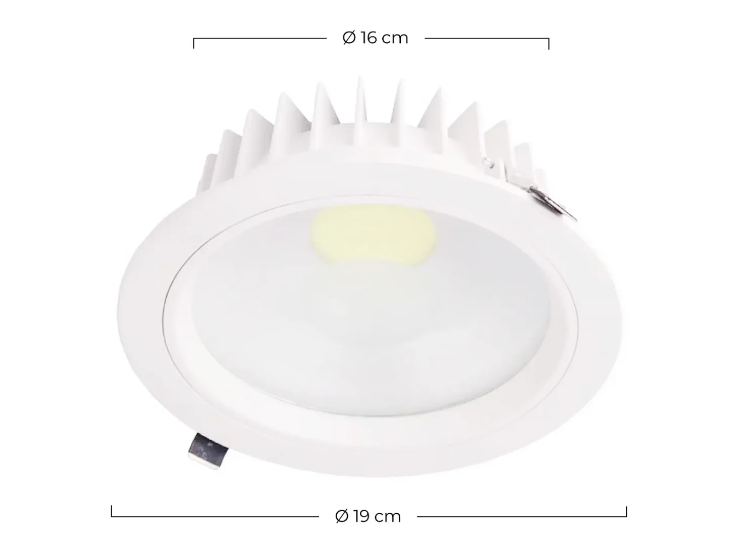 Downlight LED Empotrable Redondo 15W 1080lm Ø16cm 4000K Blanco Eilen