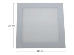 Downlight LED Ultraslim Cuadrado 22W 1900lm 22.5x22.5cm 4000K Blanco 25000H Primer Leader