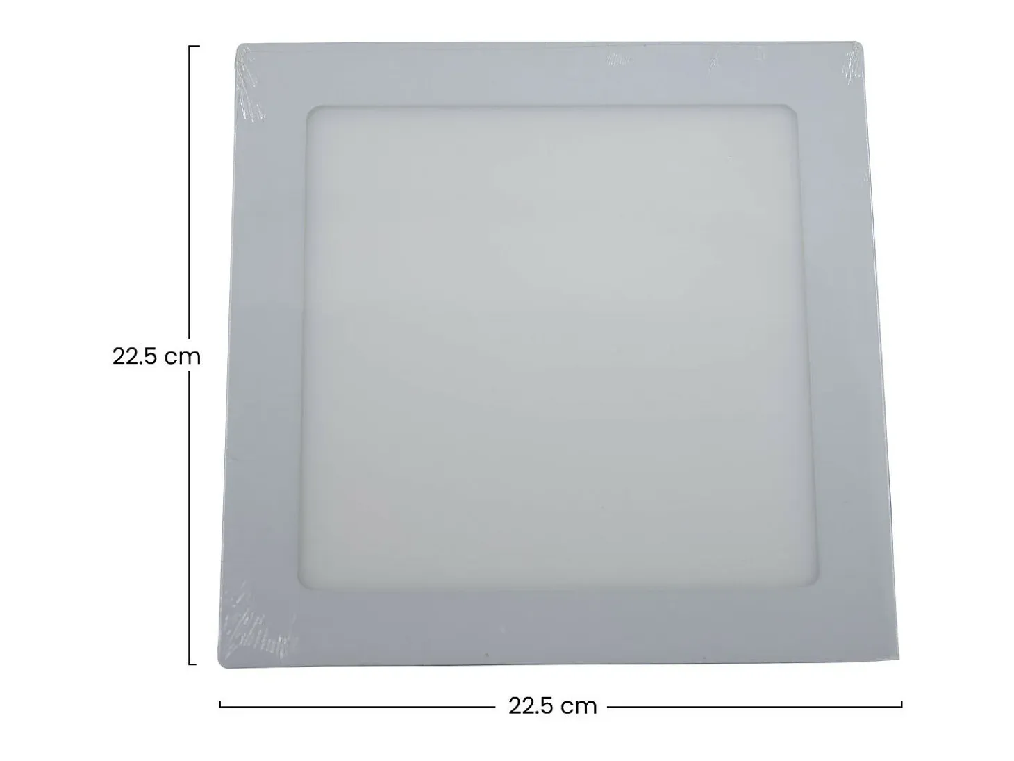Downlight LED Ultraslim Cuadrado 26W 2400lm 22.5x22.5cm 4000K Gris 25000H Primer Leader