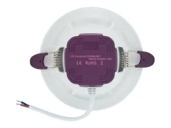 Downlight LED 8W Circular Baño IP65 Corte Ø 75 mm 2700K Blanco Cálido
