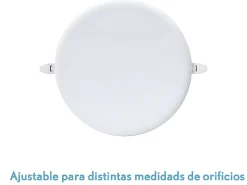 Downlight Migmatita En Blanco De Corte Ajustable De