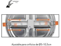 Downlight 8w Blanco Modelo Lejania Empotrable