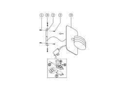Dunk - Lámpara de pared redonda Fabas Luce de 2 luces - Aplique LED regulable de 16 W - Aluminio cepillado