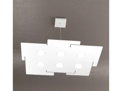 Echo Sospensione 6 Luci Bianco