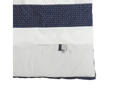 Edredón para cuna de algodón gris perla