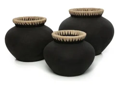El Jarrón Styly - Negro Natural - M