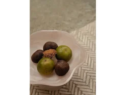 El Soporte De Frutas Orgánico De Resina - Rosa Blanco