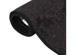 Elsje Alfombra lavable antideslizante gris antracita 80x150 cm
