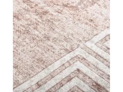 Elsje Alfombra lavable antideslizante beige 80x300 cm