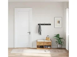 Elsje Alfombra lavable antideslizante beige 80x300 cm