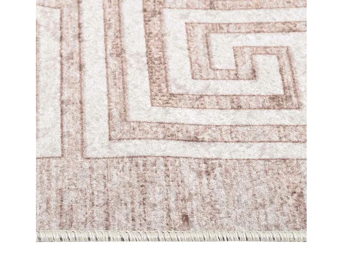 Elsje Alfombra lavable antideslizante beige 80x300 cm