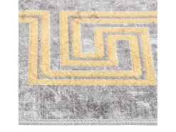 Elsje Alfombra lavable antideslizante gris 80x150 cm