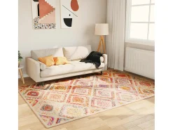 Elsje Alfombra lavable antideslizante multicolor 160x230 cm