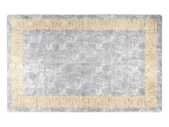 Elsje Alfombra lavable antideslizante gris 160x230 cm