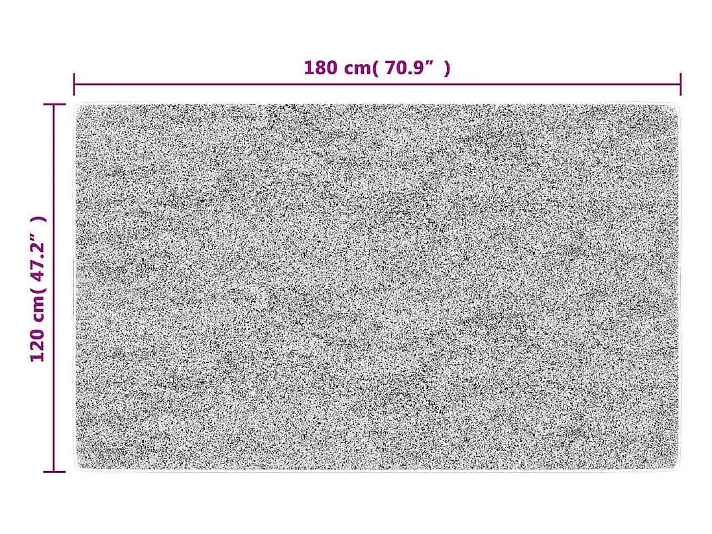 Elsje Alfombra lavable antideslizante multicolor 120x180 cm