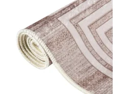 Elsje Alfombra lavable antideslizante beige 160x230 cm