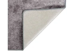 Elsje Alfombra lavable antideslizante gris 80x300 cm
