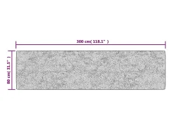 Elsje Alfombra lavable antideslizante multicolor 80x300 cm