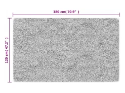 Elsje Alfombra lavable antideslizante beige claro 120x180 cm