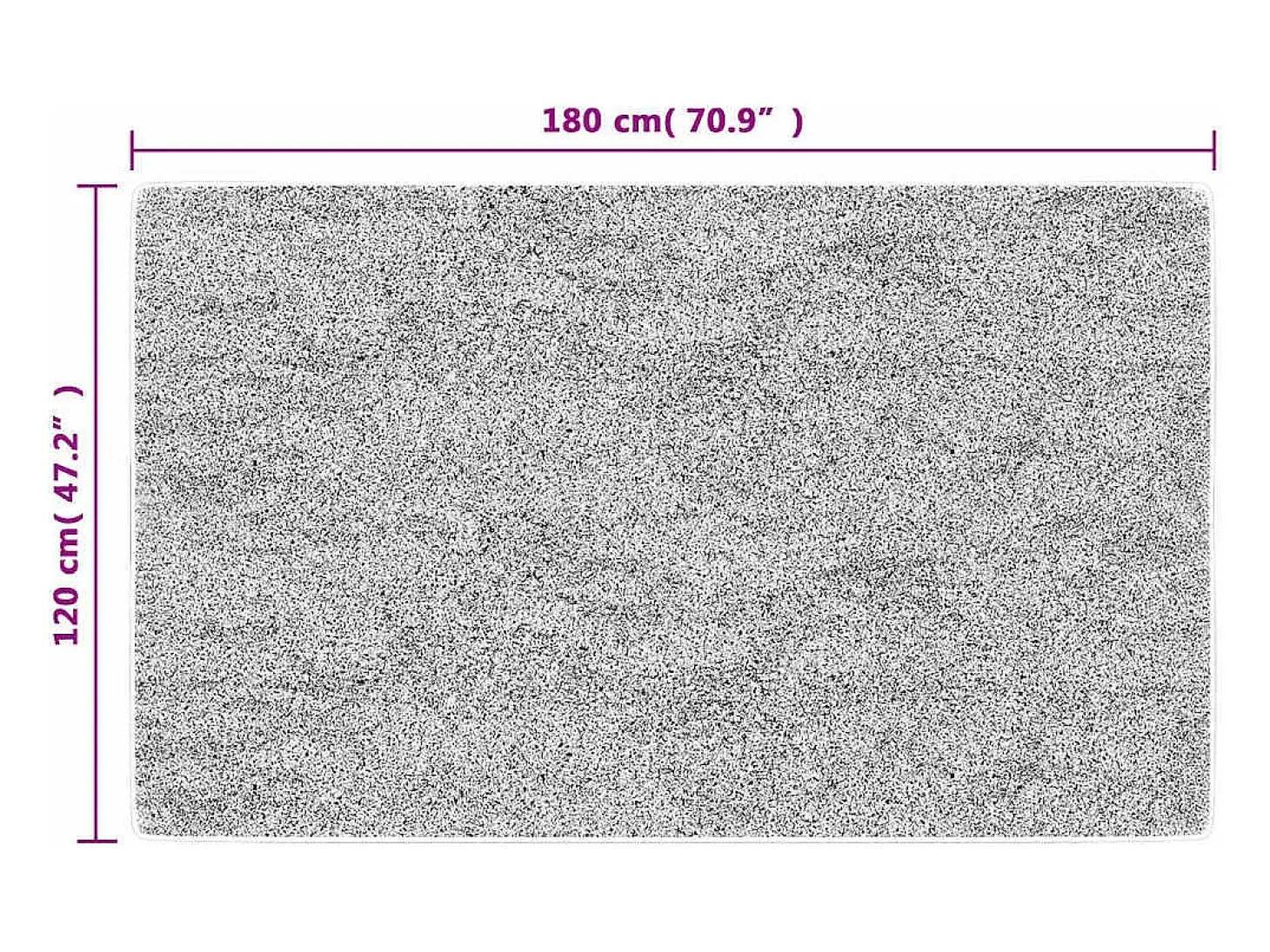 Elsje Alfombra lavable antideslizante beige claro 120x180 cm
