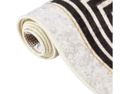 Elsje Alfombra lavable antideslizante beige claro 120x180 cm