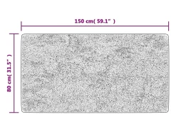 Elsje Alfombra lavable antideslizante multicolor 80x150 cm