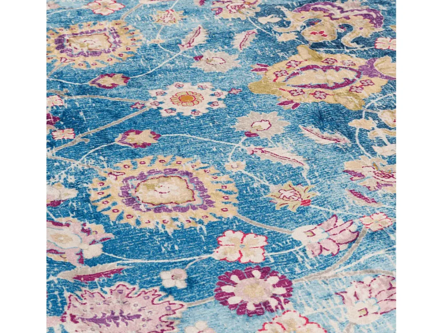 Elsje Alfombra lavable antideslizante multicolor 80x150 cm