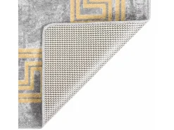 Elsje Alfombra lavable antideslizante gris 120x180 cm